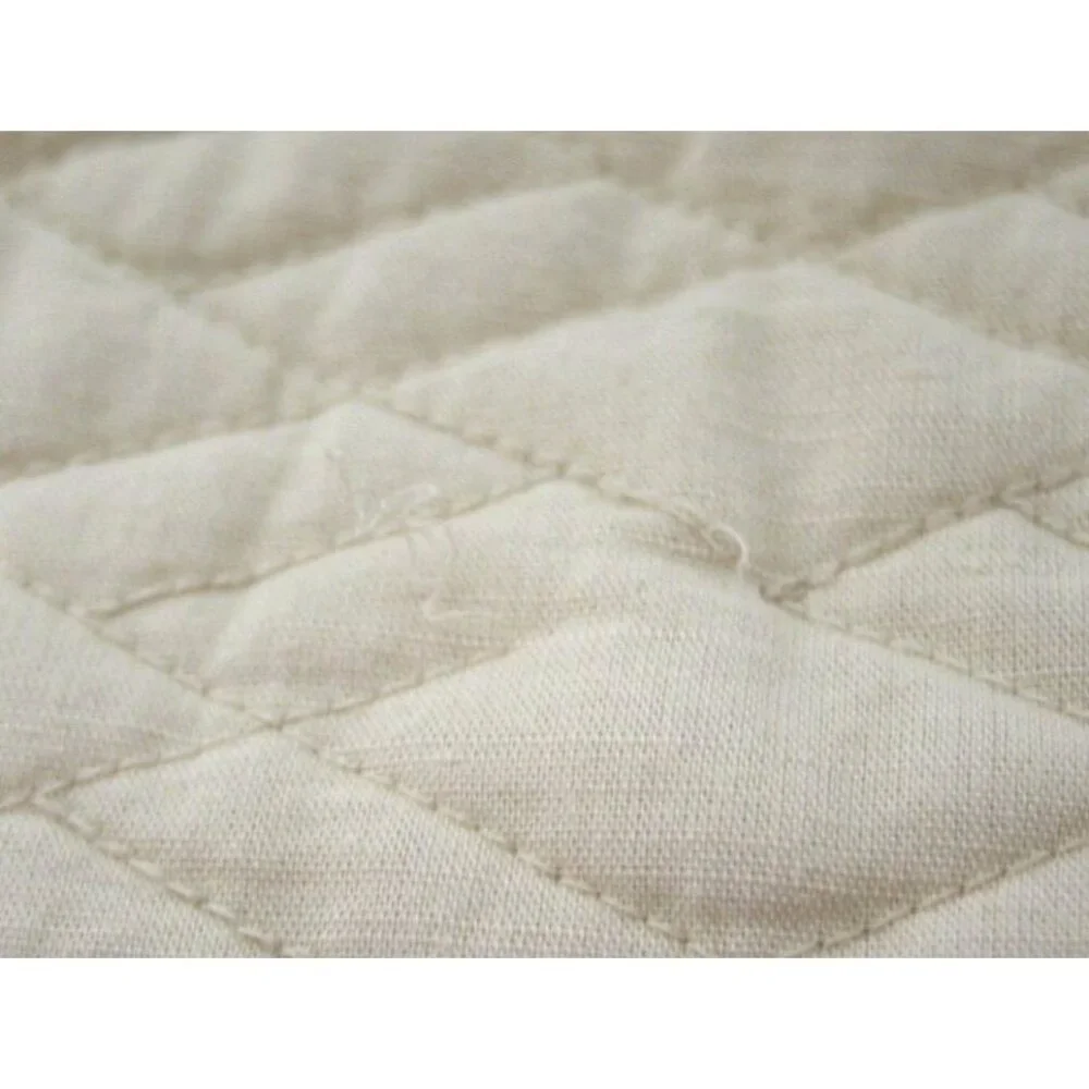 Frontgate Standard Pillow Shams Set 2 Quilted Cream Linen Cotton 20x26 Luxury‎